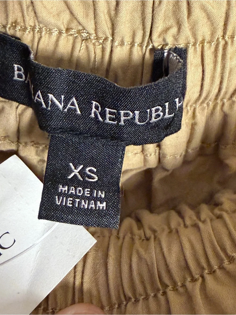 NEW Banana Republic Laurel Poplin Short Paperbag Waist Drawstring Khaki Size XS